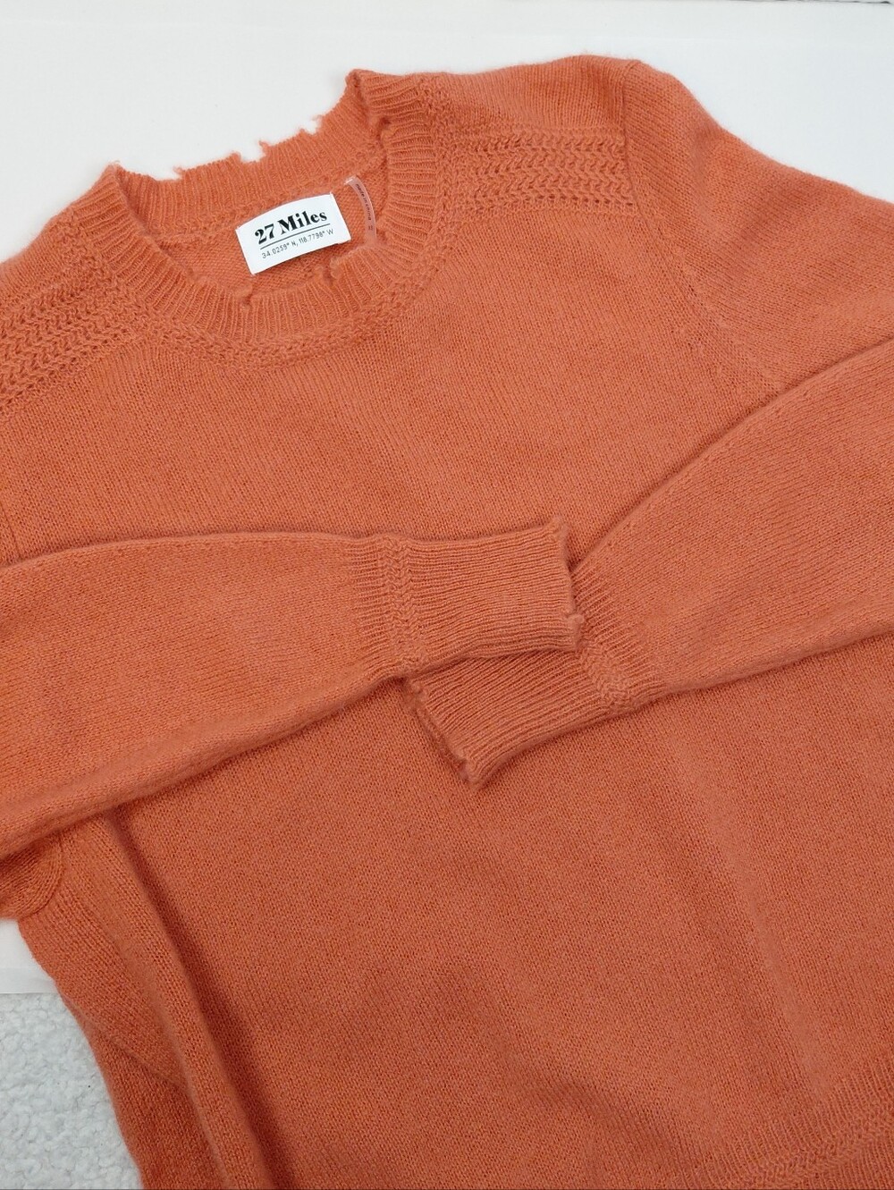 27 Miles Cashmere Crewneck Sweater Women's Size X Small